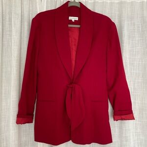 Vintage Bebe USA made 100% Wool Lipstick 💄 Red Blazer Size 8/M